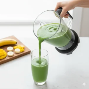Step 5: Serve Immediately Pour the smoothie into a glass and serve right away for the best taste and texture!