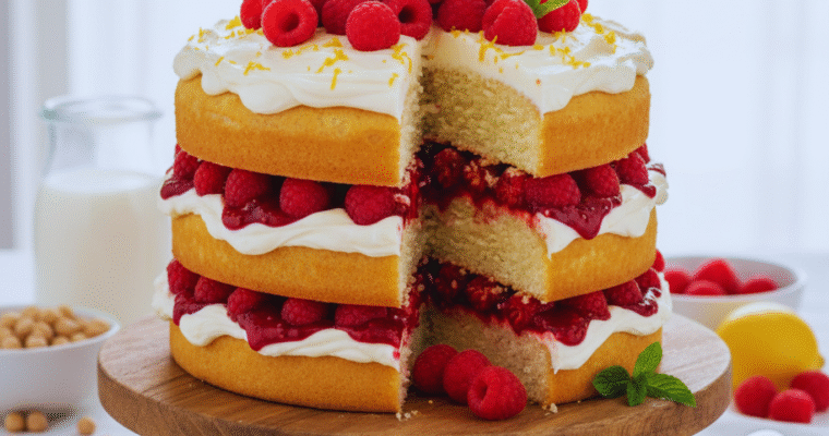 Vegan Dessert Recipes: Vegan Vanilla Layer Cake