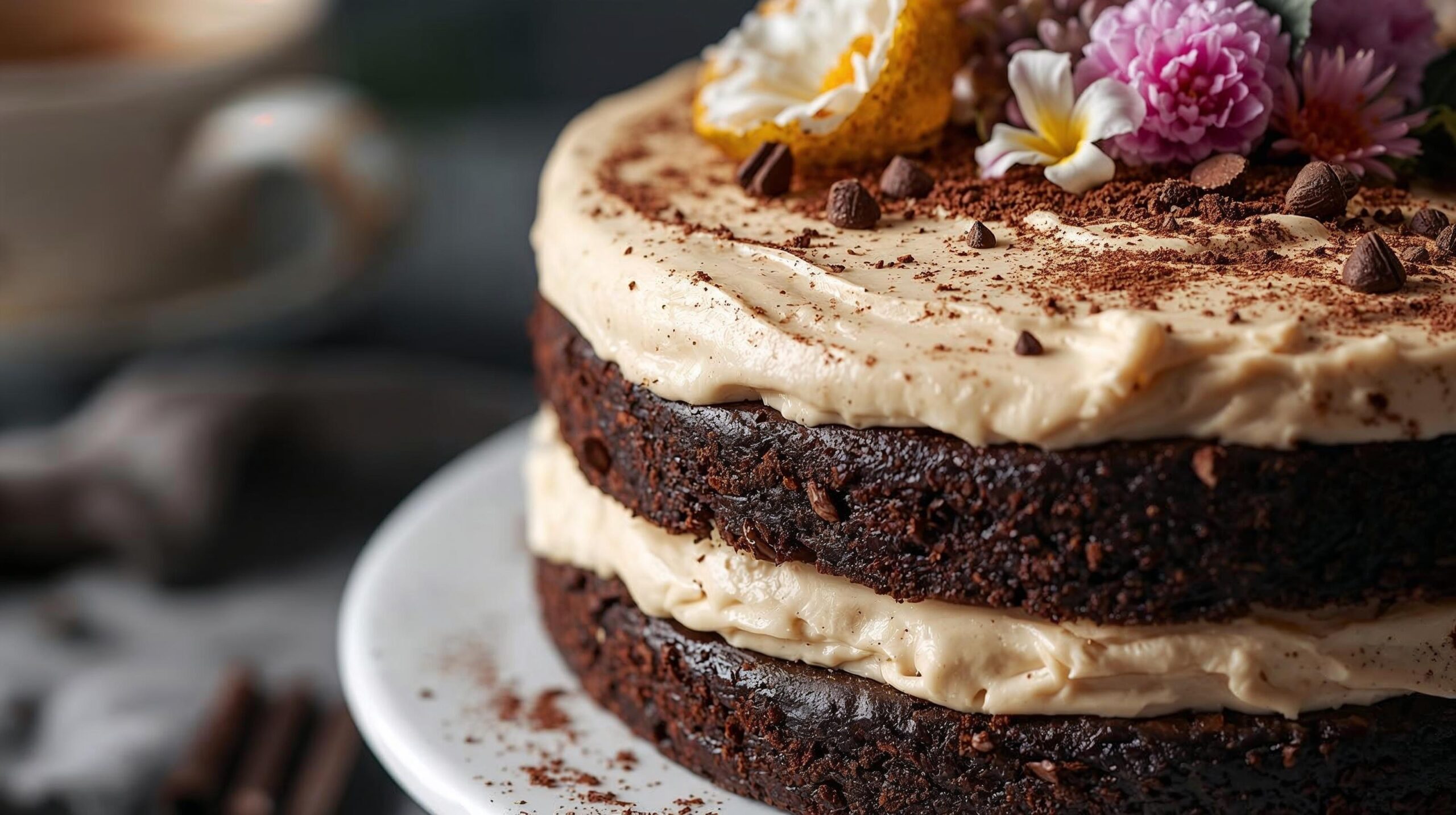 Vegan Hojicha Latte Cake (Gluten-Free)