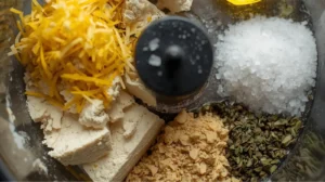 Crumble the tofu into a food processor or blender. Add the lemon zest, lemon juice, sea salt, sugar, olive oil, nutritional yeast, dried basil, and oregano. Pulse several times to mix, but don’t blend it too much; you want a texture similar to traditional ricotta that is a little grainy. Set this tofu ricotta mixture aside.