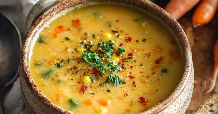 Comforting One-Pot Creamy Vegetable Soup