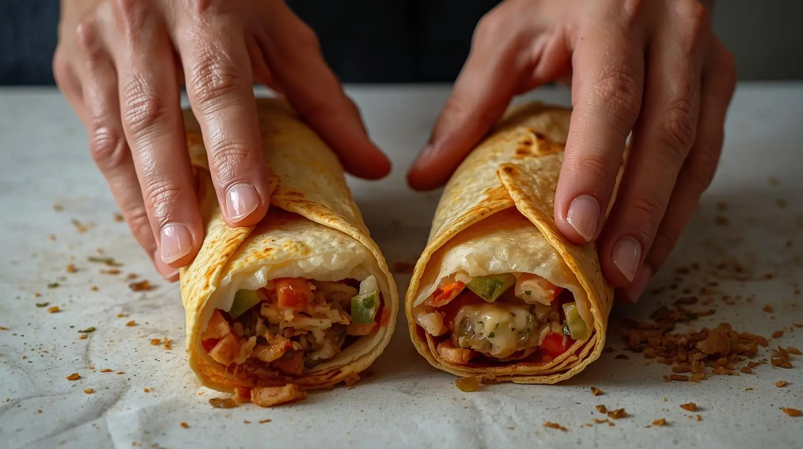 Vegetarian Hummus Wraps
