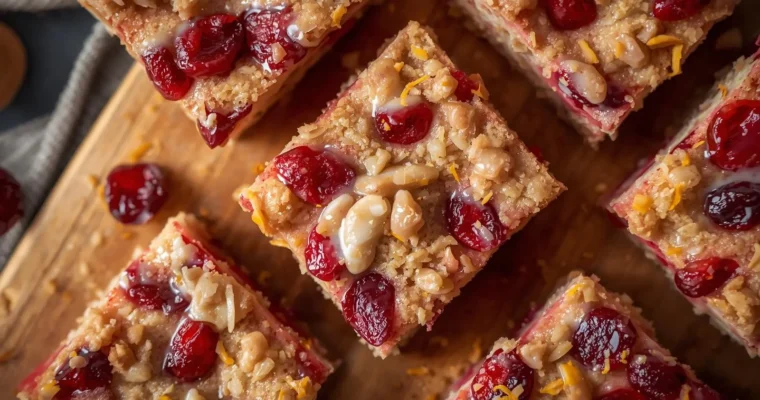 Cranberry Orange Cookie Bars