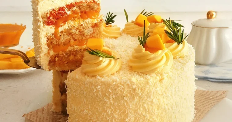 Vegan Mango Coconut Cake