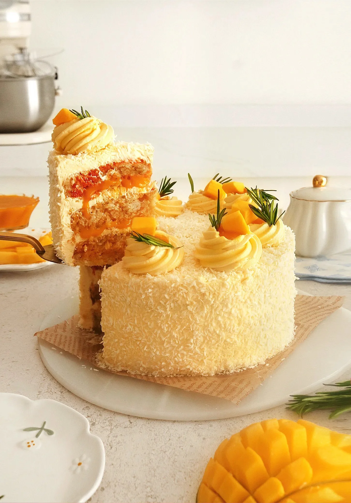 Vegan Mango Coconut Cake