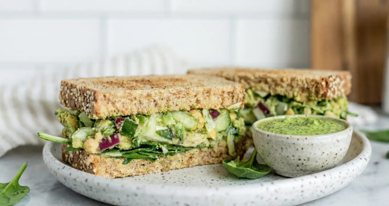 Green Goddess Vegetable Sandwich