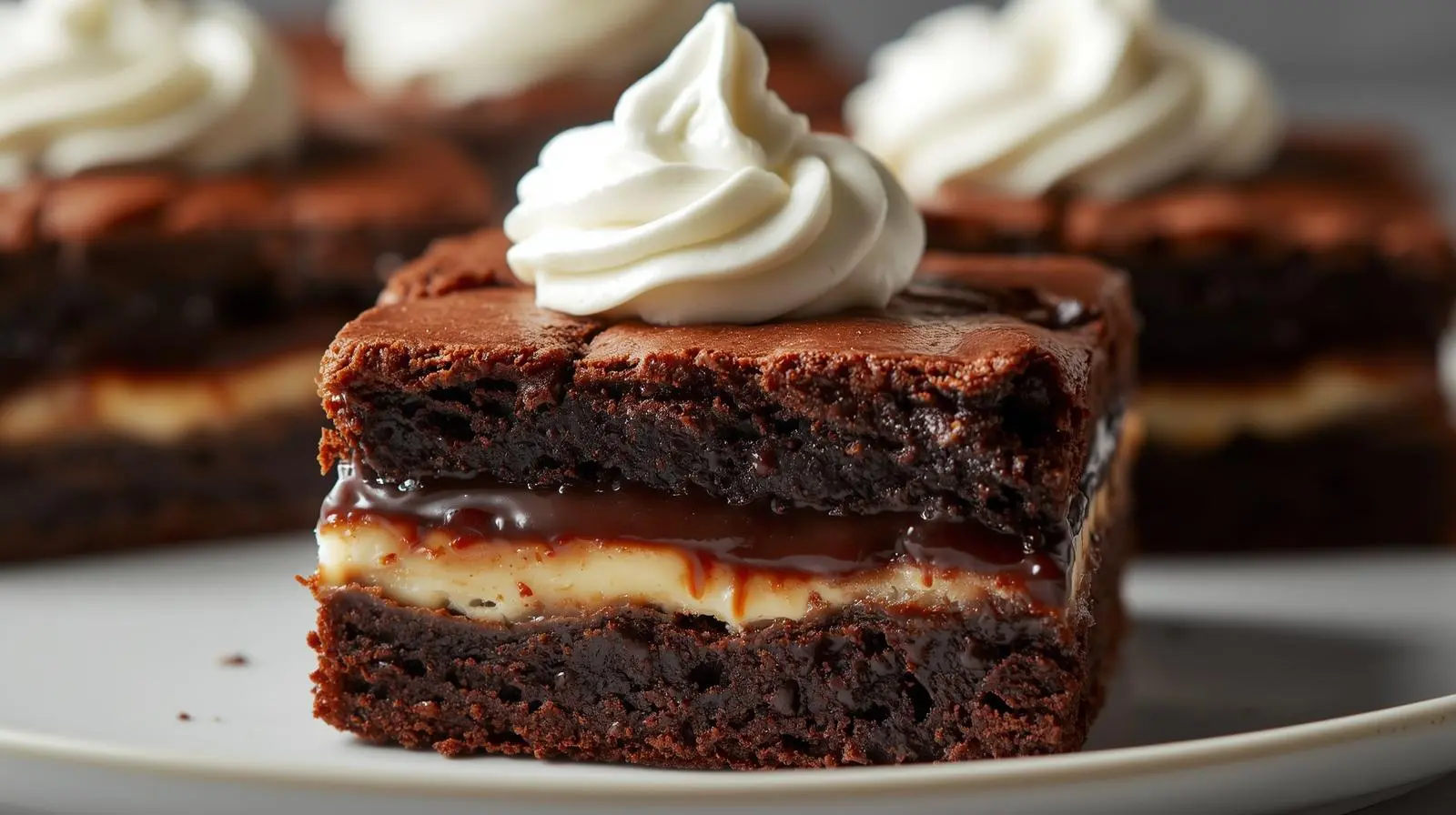 Vegan Fudgy Brownies with Coffee Dipped Ladyfingers and Egg-Free Mascarpone Cream