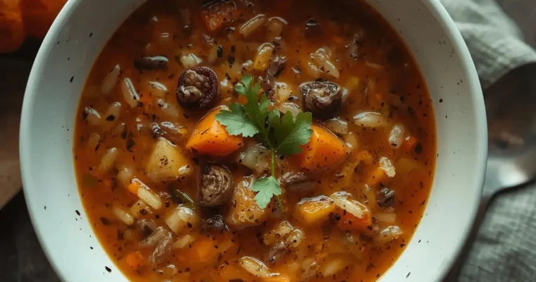Cozy Autumn Wild Rice Soup