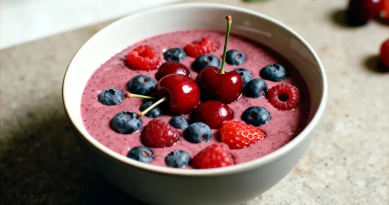 Cherry Berry Smoothie Bowl