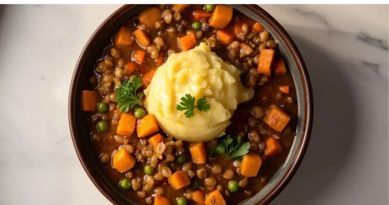 Hearty Lentil Stew with Creamy Mashed Potatoes