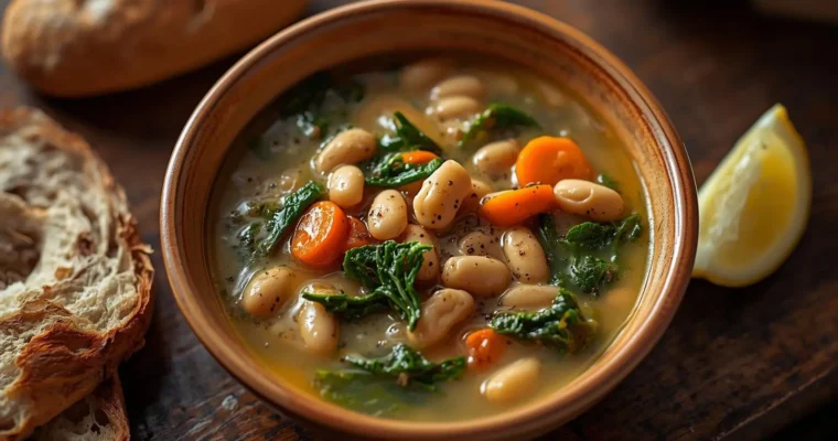 Cozy Tuscan White Bean Soup (Easy & Healthy)