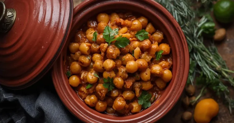 Moroccan Chickpea and Apricot Tagine